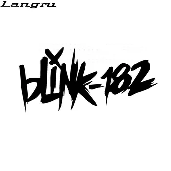Langru 15.2*7.2 cm Asmeninį Blink-182 Tekstas Vinilo Grafika Lipdukai, Lipdukai, Automobilių Reikmenys Jdm