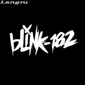 Langru 15.2*7.2 cm Asmeninį Blink-182 Tekstas Vinilo Grafika Lipdukai, Lipdukai, Automobilių Reikmenys Jdm