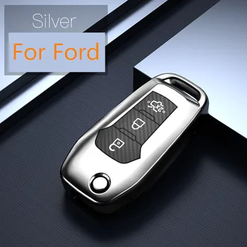 Minkštos TPU Atveju Automobilio Raktas Padengti Ford Focus, Fusion Fiesta Escort Mondeo Everest Ranger Klavišą Atveju Keychain