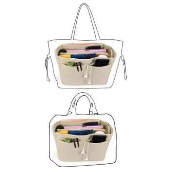 Populiarios merginų makiažas saugojimo krepšys veltinio audinio lizdas maišelį multi-funkcija kelionės kosmetikos krepšys mergina saugojimo tualeto reikmenų krepšys