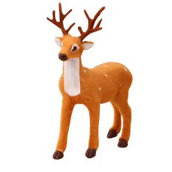 Kalėdinė Dekoracija Sika Elniai Papuošalai Modeliavimas Pliušinis Žaislas Kalėdų Elnias Stovi Šiaurės Elnių Kalėdų Dekoravimo Priemonė
