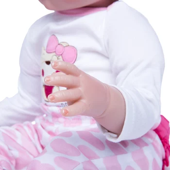 Princesė Ana 22 colių Mielas lėlės reborn kūdikiams silikono reborn baby lėlės realus gyvas žaislai, gimtadienio dovana