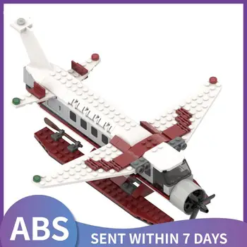 2021 naujų vandens Lėktuvas (Cessnaed, Furgonas) Modelio orlaivių ant jūros plokštuma, statyba blokai lėktuvo blokai urmu vaikų žaislai