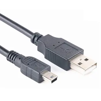 Duomenų Įkrovimo Kabelis Laido Adapteris USB 2.0 A Male Į Mini 5 Pin B Geriausi Juoda Ilgis 150/100cm Duomenų Kabeliai Usb prailginimo Kabelis
