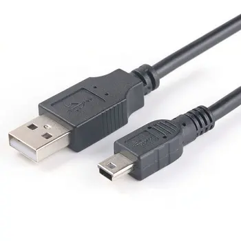 Duomenų Įkrovimo Kabelis Laido Adapteris USB 2.0 A Male Į Mini 5 Pin B Geriausi Juoda Ilgis 150/100cm Duomenų Kabeliai Usb prailginimo Kabelis