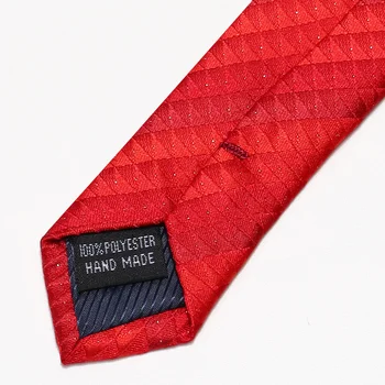 2020 Nauja Mada Aukštos Kokybės Vyrai 7CM Trikampis Ruoželiniu Raudona Necktie Verslo Darbo Oficialų Kostiumą, Kaklo Kaklaraištis Vyrams, Dovanų Dėžutėje