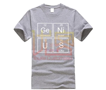 Juokinga Genijus Mokslo Chemijos t-shirt, T Marškinėliai Vyrams Vasaros Stiliaus trumpomis Rankovėmis o-kaklo Medvilnės Puiki Dovana, t-marškinėliai, Unisex ot-915