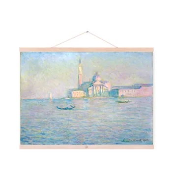 Claude Monet Šiuolaikinės Impresionistų Mėlyna Jūra Didelis Plakatas Spaudinių Italija Kraštovaizdžio Drobė, Aliejus, Tapyba Namo Sienos Meno Dekoro Dovanos