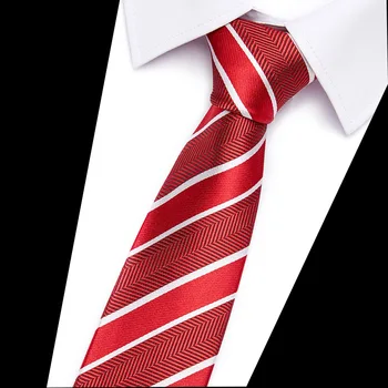 Mados Tendencijos Vyrams Kaklaraištį Žakardiniai Audiniai iš Šilko Mens Ryšius Necktie 8cm Dryžuotas Ryšius Vyrų Verslo Kostiumas Vestuves