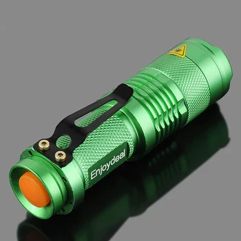 1PC/10PC Portable LED Žibintuvėlis Q5 2000 Penlight Lempos Zoomable Vandeniui AA/ Baterijos Lauko Kempingas