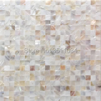 Natūralus baltas Perlas Austrė Lukštais Mozaika vonios kambarys, Virtuvės Sienos shell Backsplash Sea Shell Mozaikos Plytelių Gamintojas
