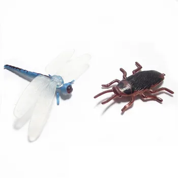 10vnt Modeliavimas Vabzdžių, Gyvūnų Modelio, Žaislai Veiksmų Skaičiai Dragonfly Vabalas Žiogas Mini Gyvūnų Statulėlės, Švietimo Žaislas NAUJAS
