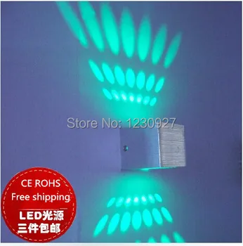 Karšto pardavimo 6W lampada LED Aliuminis sieninis lengvųjų geležinkelių projekto Aikštėje LED sienos lempos naktiniai kambarys miegamasis sieniniai šviestuvai menas