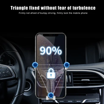 Telefonas Car Mount Universalus Smart GPS, mobiliojo Telefono Turėtojas Auto-Tvirtinimo Reguliuojamas Telefono Laikiklis Stovėti TD326