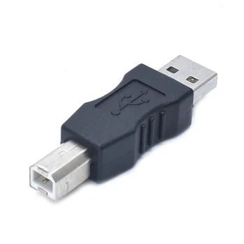 USB Type A Male į Spausdintuvą, Scanner Type B Male Adapteris Adapteris Keitiklis Jungtys Priedai