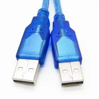 Nešiojamų 30CM Didelės Spartos USB 2.0 A Male į USB Male Duomenų Perdavimo Įkroviklio Kabelis Laido ilgintuvas Įkroviklio Adapterio Kabelis