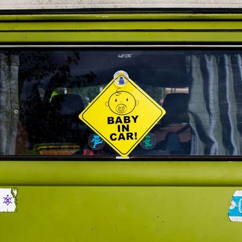 Baby Automobilių Įspėjimo Taurės Lipdukas Vandeniui Lentoje