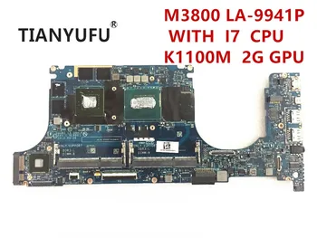 Už DELL Precision M3800 Nešiojamas Plokštė VAUB0 LA-9941P Su SR1PZ i7-4712HQ CPU K1100M 2GB GPU Plokštė išbandyti darbas