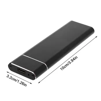 USB 3.0 2 M. SSD Mobiliojo Standžiojo Disko Dėžutė Adapterio Kortelės Išorės Talpyklos Atveju m2 SATA SSD USB 3.1 2230/2242/2260/2280