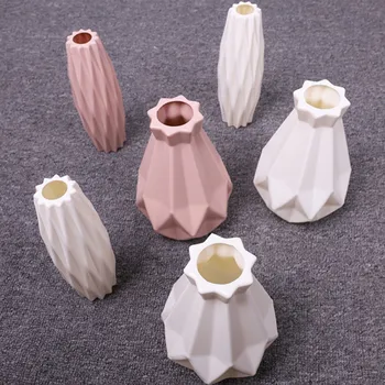 Namų Ūkių Modeliavimas Keramikos Vaza Origami Plastikinė Vaza Gėlių Krepšelis Gėlių Vaza Gėlių Kompozicijų Apdailos Bakas