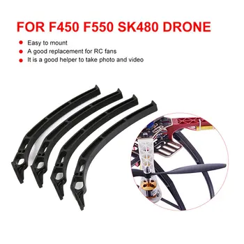 4pcs Aukščio Iškrovimo Slidės Pavarų Drone Kojos Ratų Trikojo DJI F450 F550 SK480 FPV Quadcopter Sraigtasparnis Drone UAV