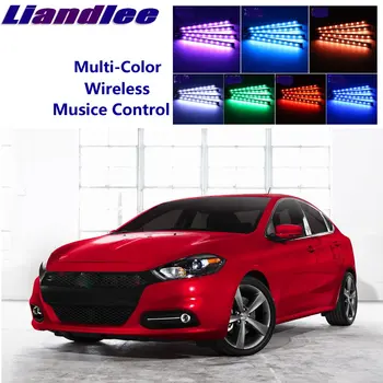 LiandLee Automobilių Švyti Interjero Dekoratyvinės Grindų Sėdimos vietos Akcentas Aplinkos Neoninės šviesos Dodge Dart 2012 m. iki m.