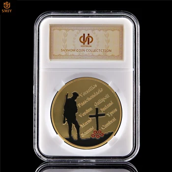 1914-1918 pirmojo pasaulinio karo Didžiojo Karo Metines Užsakymą Euro Karinės Auksą, Padengtą Iššūkis Monetų Kolekcinė Vertė, W/PCCB Ekranas