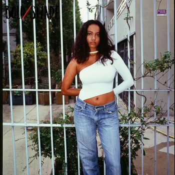 Bold Atspalvį Pradžioje 2000-ųjų Derliaus T-shirt Nerijos Apykaklės Tuščiaviduriai Iš Mados Grunge Stiliaus y2k Indie Clothings Moterų Slim Pasėlių Tee Karšto