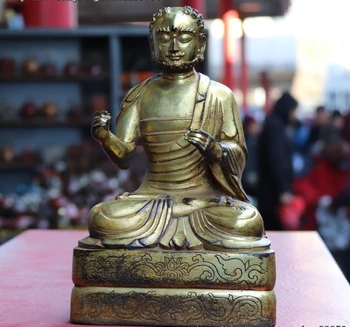 Tibeto Vario Violetinė Gild Šventykla Sėdynės Arhat Damo Bodhidharma Dharmos Budos Statula