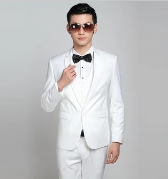 Tinkinti Jaunikis Tuxedos vėliau kaip kailis ziajać dizaino Geriausią Vyro Kostiumai juodas/baltas karinis jūrų Laivynas bule Vestuvių kostiumas vyrams(Striukė+Kelnės+liemenė+Kaklaraištis)
