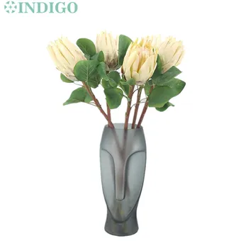 INDIGO -50pcs Protea cynaroides Princesė Gėlių Dydį, Nekilnojamojo Touch Dirbtinių Gėlių Vestuvių Gėlių Šaliai Renginys Nemokamas Pristatymas