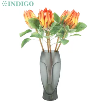 INDIGO -50pcs Protea cynaroides Princesė Gėlių Dydį, Nekilnojamojo Touch Dirbtinių Gėlių Vestuvių Gėlių Šaliai Renginys Nemokamas Pristatymas