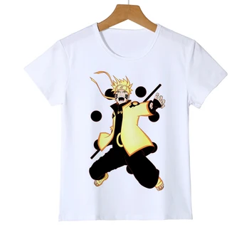 Vasarą Cartoon Vaikų Marškinėliai, Mados Naruto Kid ' s T-shirt Naujo Dizaino Berniukas Baby Top Tees Trumpas Rankovės Girl Anime marškinėliai Z38-3