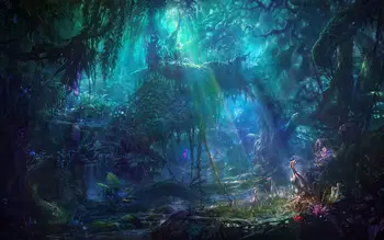 Magija lietaus enchanted forest foto fonas Aukštos kokybės Kompiuteris spausdinti sienos tapetai