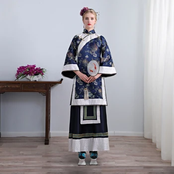 Kinų senovės kilnus moterų pokylių suknelė Tradicinių cheongsam elegantiškas Hanfu Cosplay Kostiumų Kino TV vykdymo etapą dėvėti