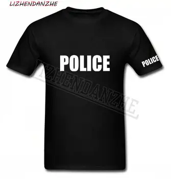 POLICIJOS T-SHIRT Šerifas Atveju Bouncer Šalies Guard Policijos Marškinėliai Kietas Viršūnes Tee Marškinėliai Euro Dydis XS-3XL 0183