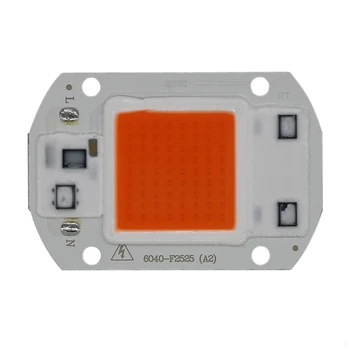 Smart IC COB integruotas LED lustai AC110V AC220V nemokamai ratai prožektoriai, lempos karoliukai 20W 30W 50W augalų augimui apšvietimo 5vnt/daug