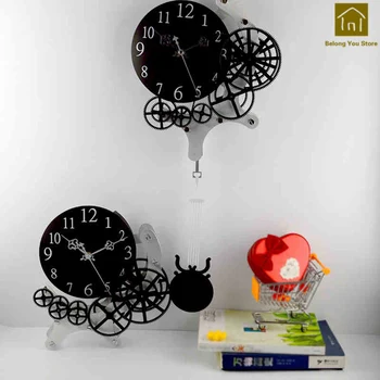 Kūrybos Švytuoklinis Laikrodis, Sieninis Laikrodis, Modernus Dizainas Pow Patrulių Žiūrėti Mechanizmą, Sieniniai Laikrodžiai Relogio Parede Siųsti Puošmena 50ZB233