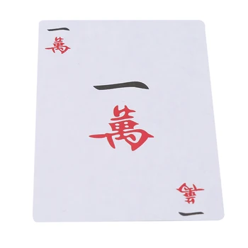 1 Langelis-144 Popieriaus MahJong Mah Jong Kinų Kortų Rinkinys + Kauliukai Šeimos Grupė Vaikų, Suaugusiųjų Matematikos Žaislas