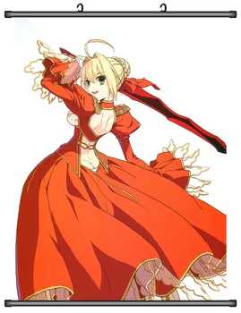 Japonų Anime Fate/PAPILDOMŲ Likimas/Grand Kad Nero Klaudijus Cezaris Raudonas kalavijas Namų Dekoro Sienos Pažymėkite Plakatas Dekoratyvinis Nuotrauką