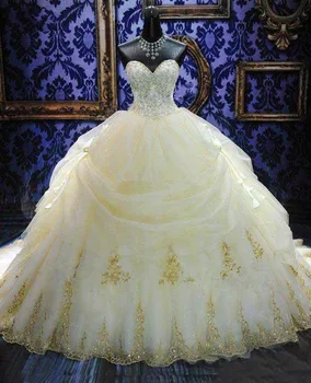 Chalatas de mariage 2020 Prabanga Duobute Kristalų Brangioji Kamuolys Suknelė Vestuvių Suknelė Balta Dramblio kaulo Nuotakos Suknelė vestidos de noiva