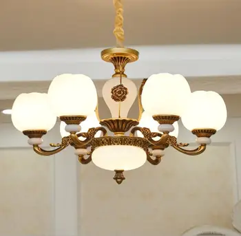 Europos Stiliaus Cinko Lydinys Kambarį Liustra Paprasta Atmosferą Miegamojo, Valgomojo Kambario Šviestuvo Amerikos Villa LED Šviesos