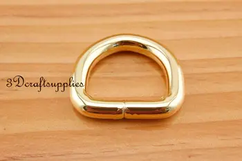 D žiedo d-žiedai rankinėje žiedas austiniai diržai, Suveržiamųjų aukso 3/4 colio 19 mm 12pcs U175