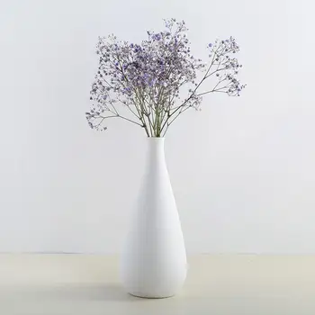Kinų Stiliaus Keraminių Gėlių Vaza Apdailos Namų Baltos Vazos Imitacija, Juoda Vaza, Vazonas Apdailos Paprastas Stilius Krepšelio