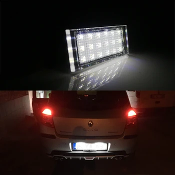 Gtinthebox 2vnt Automobilio LED Skaičius Licenciją Plokštelės Šviesos SMD3528 Už Renault Clio Laguna 2 Megane 3 Twingo Meistras VelSatis Automobilio Žibintai