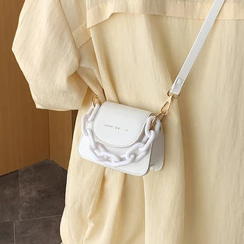 Elegantiška Moteriška Mini Grandinės Nešti maišą 2020 metų Vasaros Nauji Aukštos kokybės Odos Moterų Dizaineris Rankinės Kelionės Petį Krepšys