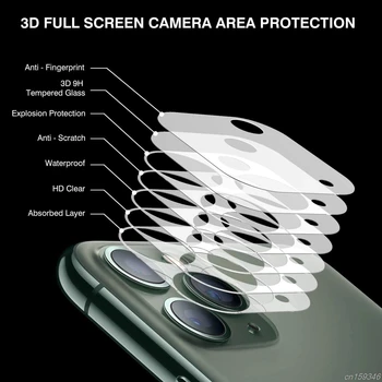 Kameros Apsaugos Stiklo iPhone 12 11 Pro Max 12 Mini Visą Dangtelį Objektyvo Screen Protector 11 12 Pro Max Kameros Stiklo