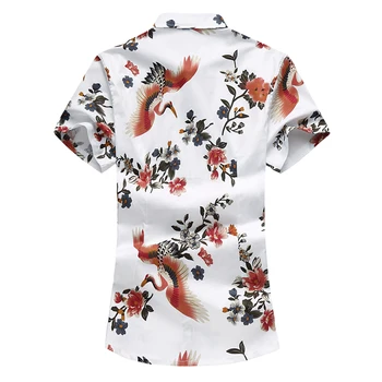 S-7XL Mens Paplūdimio Havajų Marškinėliai Atogrąžų Vasarą Trumpas Rankovės Marškinėliai Vyrams, Prekės ženklo Drabužių Atsitiktinis Palaidų Quick Dry Palaidinė Viršuje Palaidinė