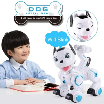 Nuotolinio Valdymo Robotų Šunų Augintiniai intelektinių Pėsčiomis Šokių Robotas Šuniukas Žaislai, Elektroniniai Gyvūnų Augintiniai su Šviesos ir Garso
