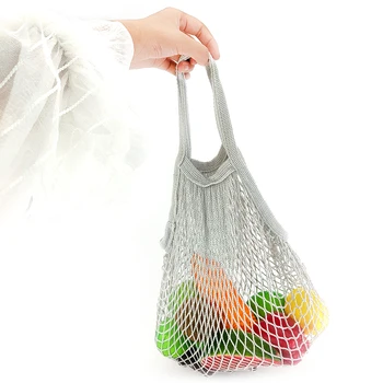 Namų ūkių vaisių ju maišelį multi-funkcija net krepšys saugojimo aplinkos apsaugos pirkinių krepšys paprastas stilius didelio stiprumo krepšys